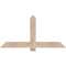 Ekena Millwork Eugene Smooth Timber Gable Bracket, Douglas Fir, 60"W x 30"H x 1 1/2"D x 5 1/2"F, 12/12 Pitch GBW060X30X0206EUG00SDF - alternate 1